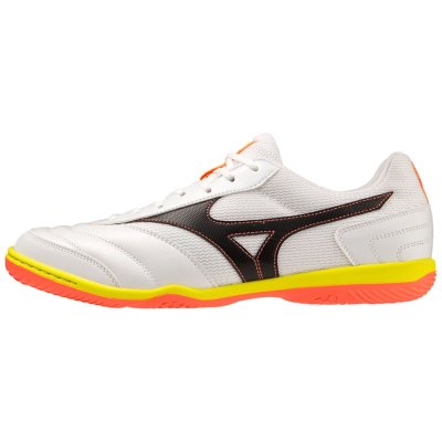 Zapatillas de Fútbol Sala Mizuno Morelia Sala Club IN Mujer - Blancos / Negros - Chile M702GJXTOS